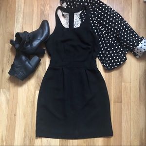 Fitted Little Black Dress with Bow